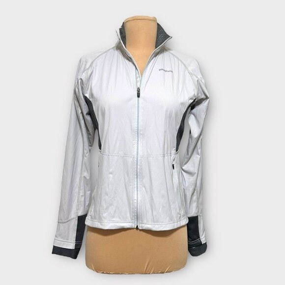 Patagonia Windshield Jacket XS Gray Women EUC Stretch Lightweight Hike Outdoor - Picture 9 of 9